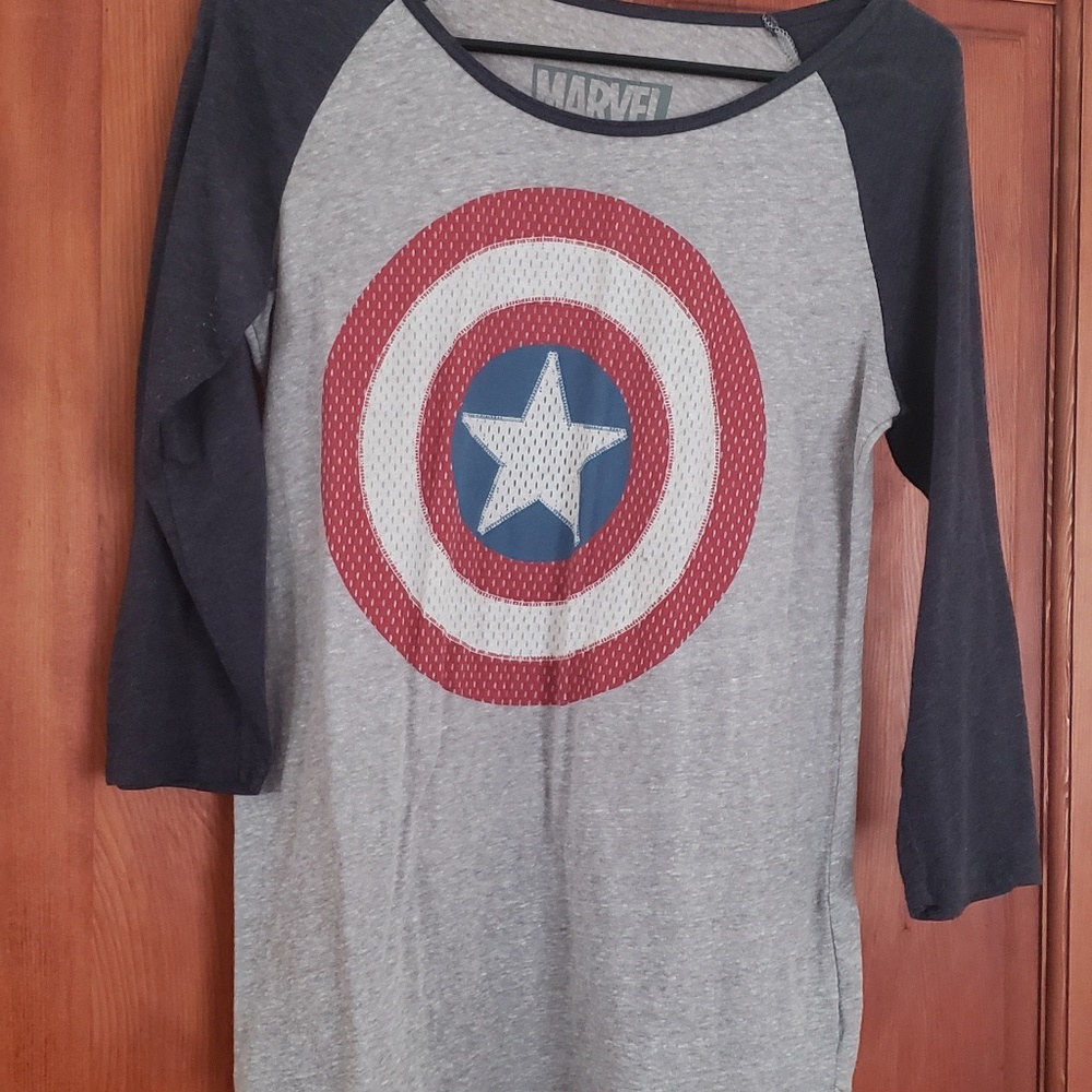 Captain America baseball tee